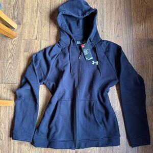Under Armour Navy Zip-Up Hoodie Size XL